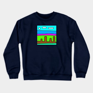 Landscape with trees 1 Crewneck Sweatshirt